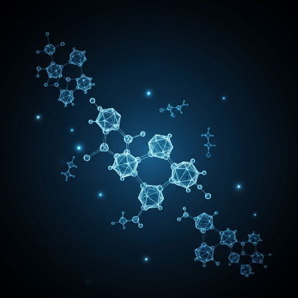 Abstract scientific visualization of cellular energy and molecular structures